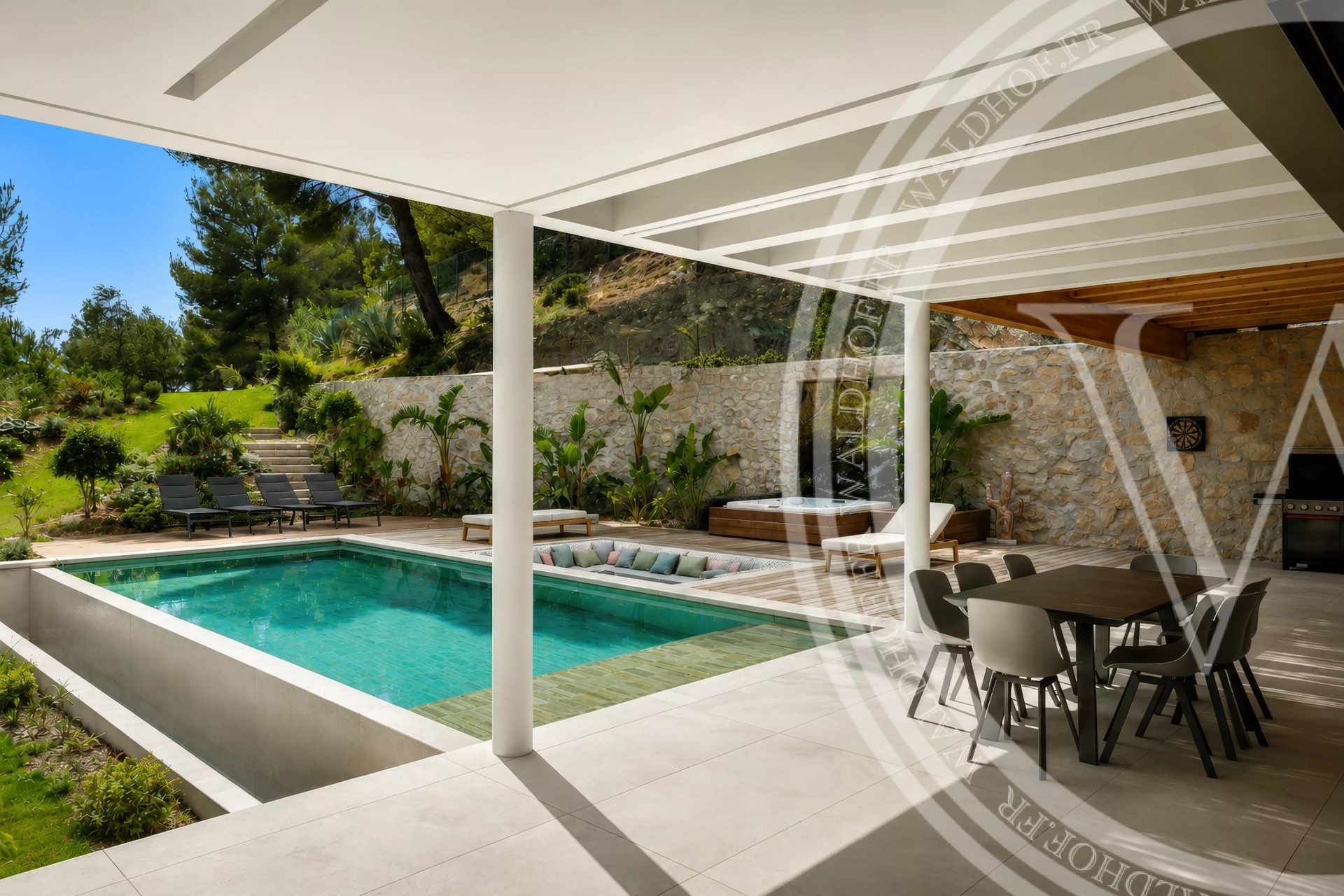 Luxury contemporary villa with sea view in Roquebrune-Cap-Martin - 7
