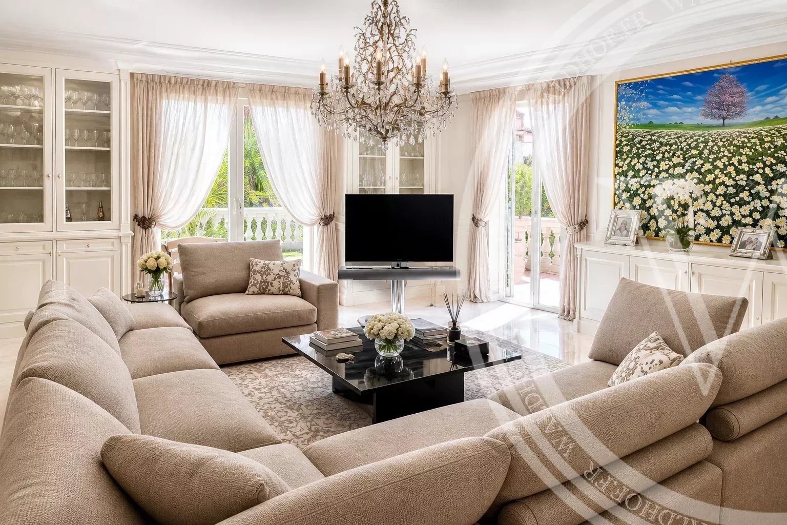 Villa de luxe vendu clés en mains avec vue mer, grand garage et piscine, à 25 mètres de Monaco - 9